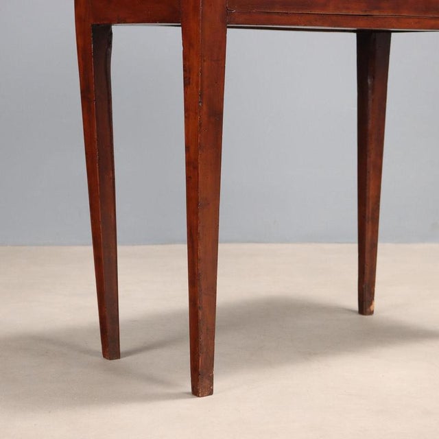 Wood Directoire Walnut Game Table For Sale - Image 7 of 9