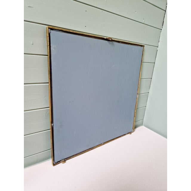 Vintage Brutalist Mirror in Bronze, 1970s For Sale - Image 10 of 12