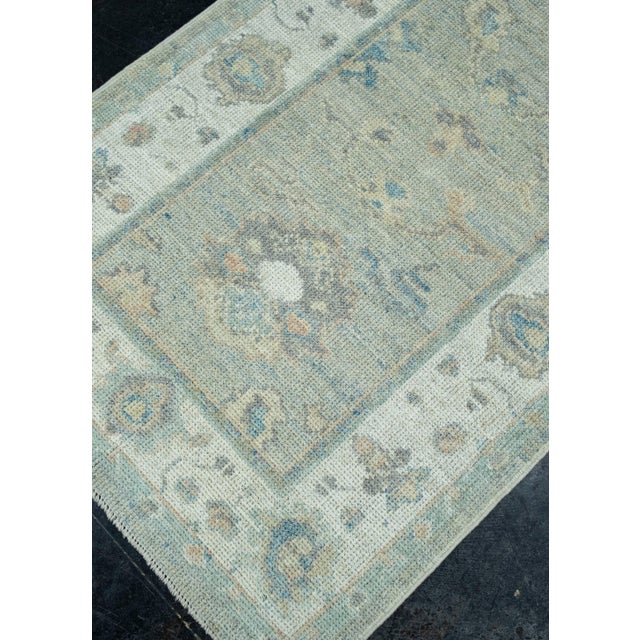Turkish Turkish Oushak Runner Rug 2'10" x 15'11" #17913 For Sale - Image 3 of 8