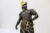 Gray French Spelter Warrior Statues ( Bookends ) For Sale - Image 8 of 9