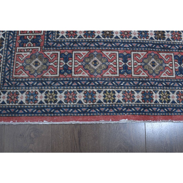 Persian 1970s Vintage Persian Handmade Wool Cotton Light Red Area Rug For Sale - Image 3 of 11