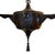 1910s Circa 1910’s Art Nouveau Chandelier With Etched Palm Motif Shades For Sale - Image 5 of 9