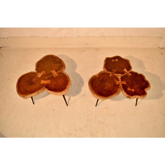 Wood 20th Century Pair of Live Edge Acacia Coffee/Cocktail Tables For Sale - Image 7 of 13