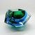 Ashtray or Catch-all in Murano Glass by Flavio Poli for Seguso. Three Stunning submerged colours. Green, Light Blue and...