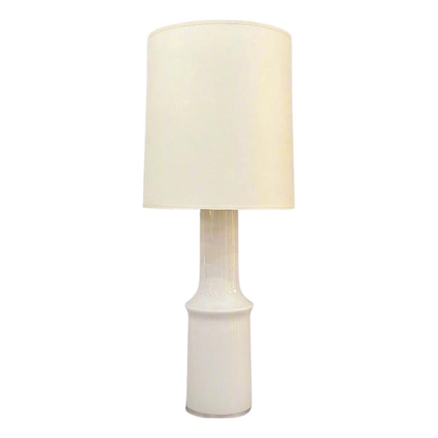 Modernist glass table lamp by Gert Nystrom for Hyllinge, 1970s For Sale