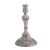 Continental cast pewter candlestick with delicate grape vine motif around the circular domed base and on the cylindrical...