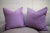 2020s Custom Purple Ribbed Texture Pillows - a Pair For Sale - Image 5 of 5