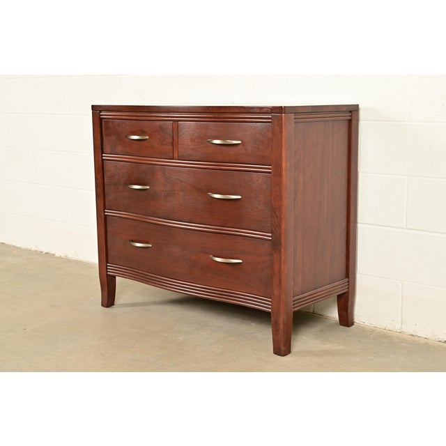 Stickley Modern Arts & Crafts Shaker Cherry Wood Four-Drawer Dresser or Chest of Drawers For Sale - Image 15 of 15