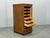 Art Deco Tambour Office Cabinet in Beech, Czechoslovakia, 1940s For Sale - Image 12 of 18