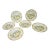Late 20th Century Set of Six Tuscan Country Interiors Stone Were Scenic Salad Luncheon Dessert Plates For Sale