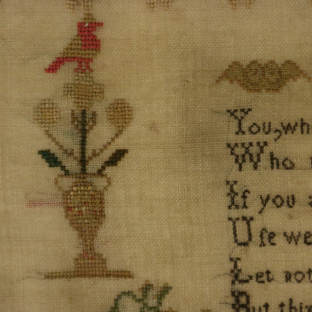 Antique Sampler, 1815, by Ann Platt Aged 11 For Sale - Image 16 of 18