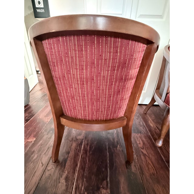 Mid-Century Hollywood Regency Hammary Cane Barrel-Back Chairs - A Pair For Sale - Image 11 of 12