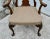 Wood Walnut Queen Anne Armchair Desk Dining Chair Brass Stud Accents Vintage 1960s For Sale - Image 7 of 12