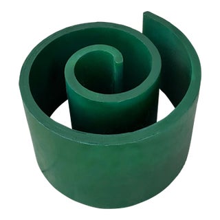 Mid-Century Modern Green Snail Coffee Table Styled After Kagan for Selig For Sale