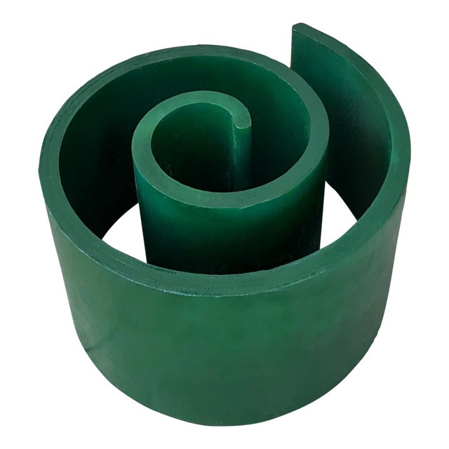 Mid-Century Modern Green Snail Coffee Table Styled After Kagan for Selig For Sale