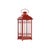 Metal Traditional Red Metal Lantern (Set of 3) For Sale - Image 7 of 9