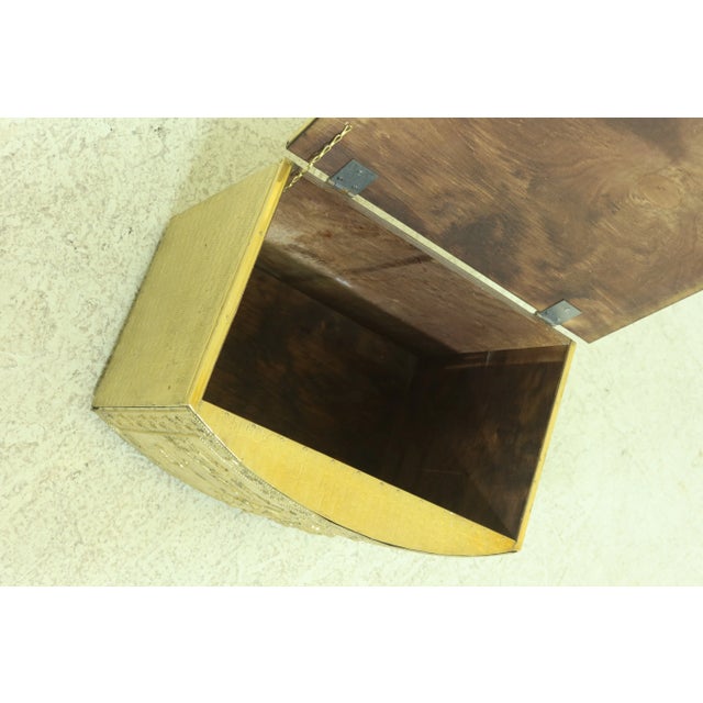Dutch Embossed Brass Flip Top Tinder Box For Sale In Philadelphia - Image 6 of 10