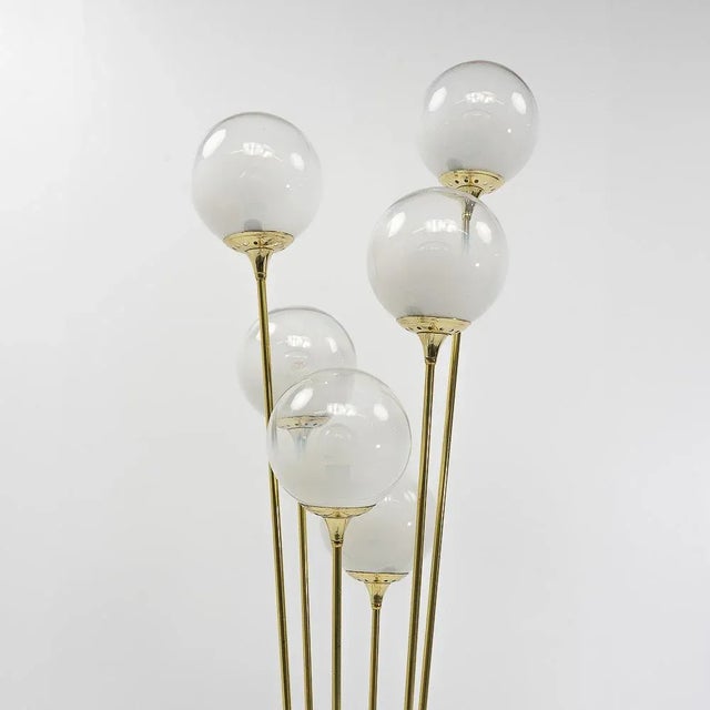 Goldenrod Vintage Italian Alberello Floor Lamp from Stilnovo, 1960s For Sale - Image 8 of 10