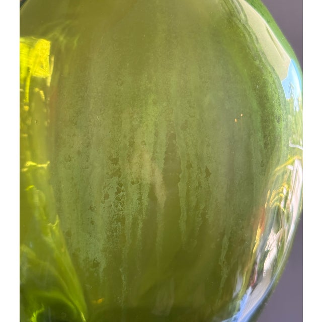 Vintage Hand Blown Green Glass Jug*** For Sale - Image 9 of 9