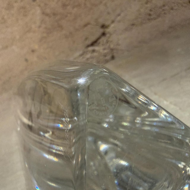 Mid-Century Modern Baccarat "Rose" Faceted Crystal Bud Vase For Sale - Image 15 of 16