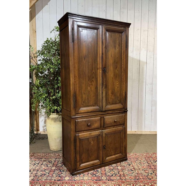 Antique Chestnut Four-Door Cabinet, 1800s For Sale - Image 13 of 15