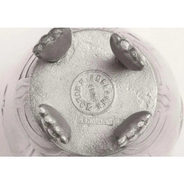 Vintage Art Nouveau Whimsical German Pewter Tea Coffee Service For Sale - Image 10 of 10