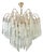 Vintage Glass Chandelier in the style of Paolo Venini, 1970s For Sale