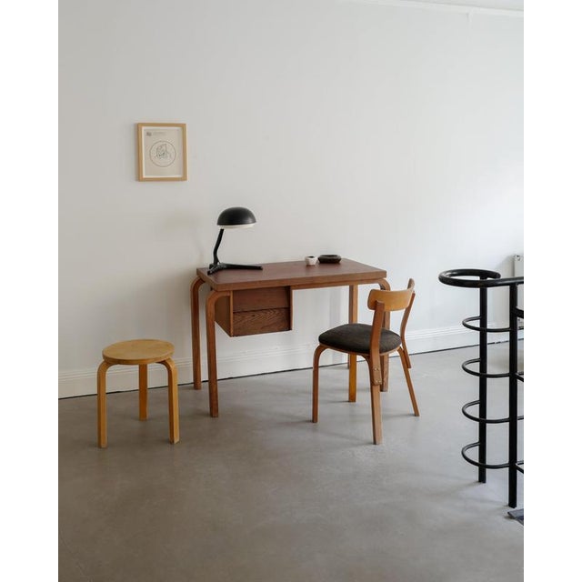 Early Finnish Mid-Century Wooden Desk & Chair by Alvar Aalto for Stylchair, 1940s, Set of 2 For Sale - Image 12 of 13