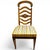 Rare 1966 Thomasville Formal Ladderback Style Dining Chairs Original Yellow Patterned Upholstery For Sale - Image 16 of 16