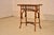 19th century tortoise bamboo side table with chinoiserie decoration from France. This table is fabulous! It has a bamboo...