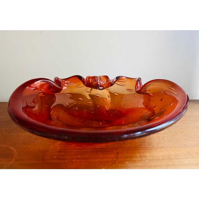 Murano Glass Ashtray Trinket Bowl For Sale - Image 9 of 10