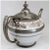 Traditional American Manning, Bowman & Co. Pewter Trimmed Graniteware Enameled Tea Pot For Sale - Image 3 of 6