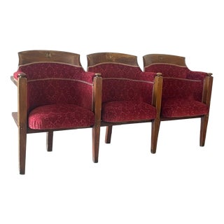 Victorian Theatre Seat Row from Theatre Royal Brighton For Sale