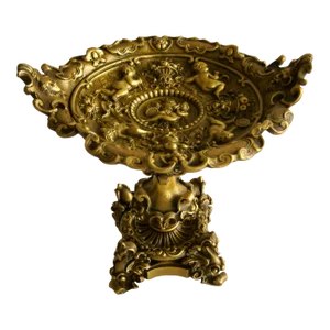 Antique French Brass Compote Napoleon III