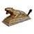 Vintage Gilt Tiger Desk Sculpture and Pen Holder For Sale