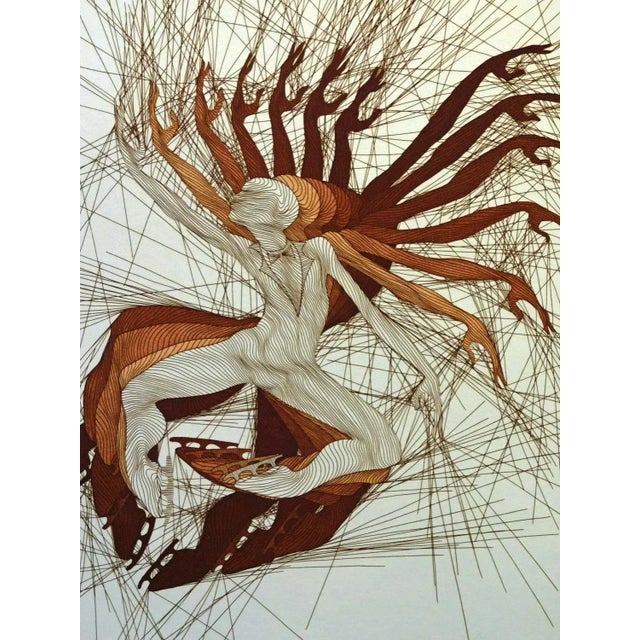 1980s 1980s Guillaume Azoulay Hamilton Encore Signed Original Intaglio Etching Art For Sale - Image 5 of 5