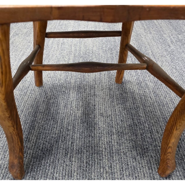 Pair of English Arts & Crafts Solid Quarter-Sawn Oak Armchairs, Early 20th Century For Sale In Washington DC - Image 6 of 9