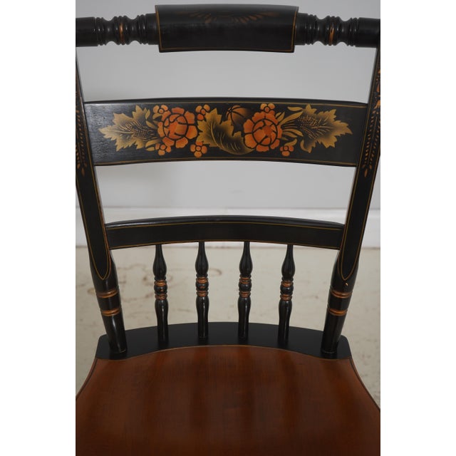 Set of 6 Hitchcock Painted Dining Chairs For Sale - Image 13 of 18
