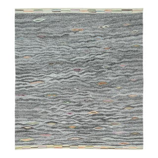Hand Knotted Modern Wool Rug. 08'08" X 09'10" For Sale