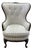 Vintage French Style Wing Chair For Sale