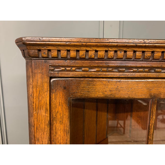 Ipswich Corner Cabinet in Oak, 1930 For Sale - Image 11 of 14