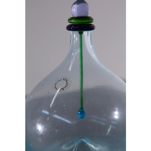 Murano Glass Bottle by V. Nason for Maestri Di Murano, 1980s For Sale - Image 9 of 11