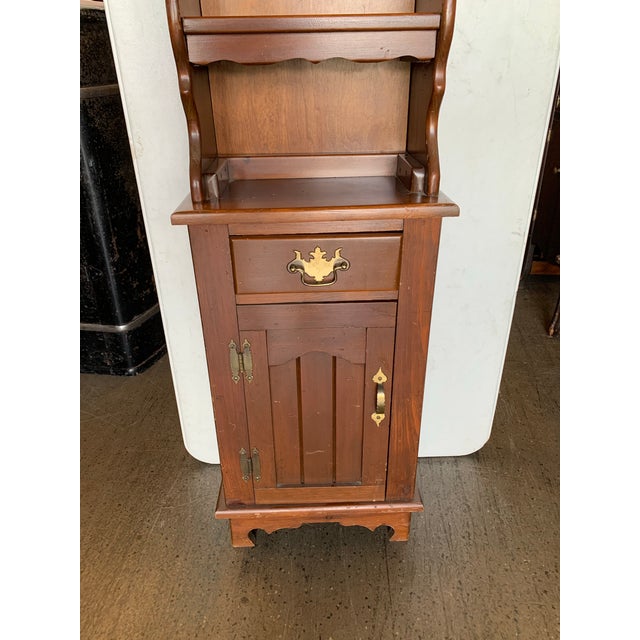 Mid 20th Century Vintage Grandfather Clock With Storage For Sale - Image 5 of 9