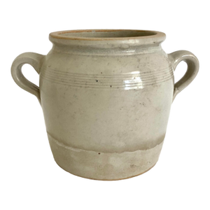 Antique French Stoneware Confit Pot
