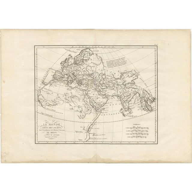 World Known to the Ancients Map by Danville for Rollins Ancient History, 1818 For Sale - Image 3 of 8