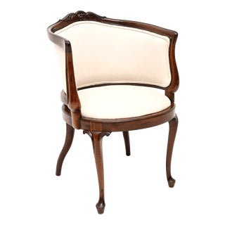 Antique Edwardian Tub Armchair, 1890 For Sale