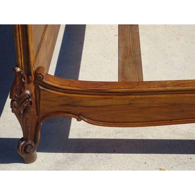 Antique Louis XV Style Walnut Bed, 1890s For Sale - Image 18 of 18