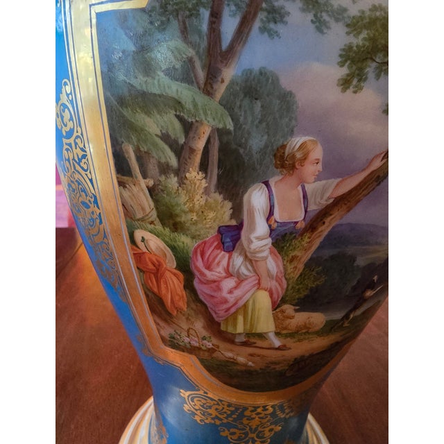 Antique Baccarat Attributed Museum Opaline Palace Vase For Sale - Image 9 of 12
