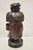 Brown 19th C. Black Forest Figural Wood Carved Night Watchman Lidded Tobacco Jar Box For Sale - Image 8 of 13