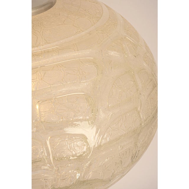 Glass Murano Ball Pendant Light from Doria, Germany, 1970s For Sale - Image 7 of 11